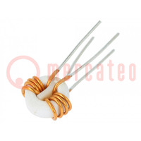 Inductor: wire; THT; 47uH; 5A; 3mΩ; 230VAC; 6x5mm; -20÷50%; 10kHz