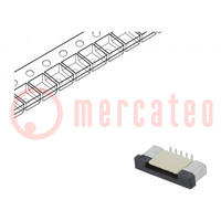 Connector: FFC/FPC; vertical; PIN: 10; ZIF; SMT; 500mA; tinned; 30mΩ