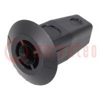 Through hole; 10pcs; Audi,VW; OEM: 321813998A; 18.7mm; polyamide