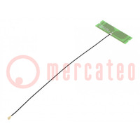 Antenna; Bluetooth,WiFi,ZigBee; 2,1dBi,2,6dBi,3dBi,3,3dBi; U.FL