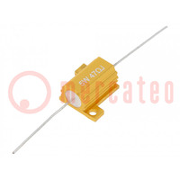 Resistor: wire-wound; with heatsink; 47Ω; 5W; ±5%; 50ppm/°C; axial
