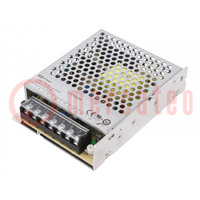 Power supply: switched-mode; for building in; 100W; 5VDC; 18A