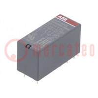 Relay: electromagnetic; DPDT; Ucoil: 110VDC; 8A; max.250VAC; PCB