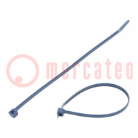 Kabelbinder; mit Metallzugabe; L: 200mm; W: 4,6mm; PPMP; 150N; blau
