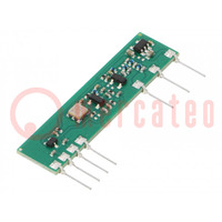 Modul: RF; AM adó; AM,ASK; 433,92MHz; 1,8÷12VDC; 38x26mm; 15mA