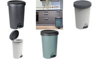 EDA Tret-Abfallbehälter Stepy, 27 Liter, PP, anthrazit (6459050)