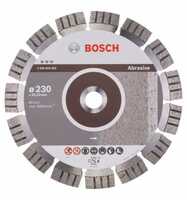 Bosch Diamanttrennscheibe Best for Abrasive, für große Winkelschleifer mit Spannmutter, Ø 230 mm