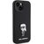4_Karl Lagerfeld Silikon Ikonik Metal Pin Hülle für iPhone 15 Plus / 14 Plus – Schwarz