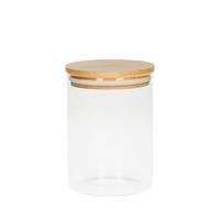 Artikelbild Glass storage jar "Bamboo", 700 ml, transparent