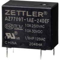ZETTLER ELECTRONICS AZ7709T-1AE-24DEF RELAIS DE PUISSANCE 24 V/AC 10 A 1 PC(S) 2349916