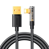 JOYROOM ANGLED USB-A TO LIGHTNING CABLE 2.4A 1.2M - BLACK S-UL012A6