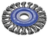 Osborn 2202631351 Cepillo circular inox de alambre trenzado con agujero de 22,2 mm y filamento de Ø 0.50 mm (125x13 )