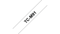 TC-Schriftbandkassetten TC-M91, schwarz auf farblos matt
