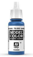 Vallejo 70.930 Acrylfarbe 17 ml Blau Flasche