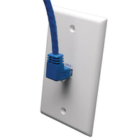 Tripp Lite N204-010-BL-UP Cable Ethernet (UTP) Moldeado Cat6 Gigabit en Ángulo hacia Arriba (RJ45 M en Ángulo Recto hacia Arriba a RJ45 M), Azul, 3.05 m [10 pies]