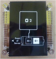 Hewlett Packard Enterprise 670032-001 sistema di raffreddamento per computer Processore Dissipatore di calore/Radiatore