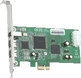 Dawicontrol DC-FW800 FireWire PCIe Hostadapter csatlakozókártya/illesztő