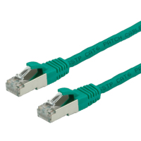 VALUE S/FTP Patch Cord Cat.6, halogen-free, green, 1m cable de red Verde