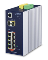 PLANET IP30 Industrial 8* 1000TP PoE 2* 100/1000F SFP managebarer Ethernet Switch, (-40 bis 75 C)