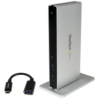 StarTech.com DK30BACDD base para portátil y replicador de puertos Alámbrico USB 3.2 Gen 1 (3.1 Gen 1) Type-B Negro, Plata