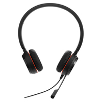 Jabra Evolve 20SE MS Stereo Headset Bedraad Hoofdband Kantoor/callcenter USB Type-A Bluetooth Zwart