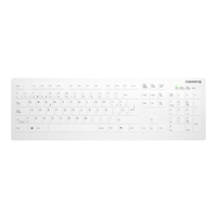 CHERRY AK-C8112 Tastatur RF Wireless QWERTY Spanisch Weiß