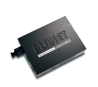 PLANET 10/100TX - 100Base-FX (WDM) network media converter 100 Mbit/s 1550 nm Single-mode Black