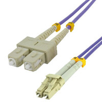 MCL FOM4/SCLC-1M InfiniBand/fibre optic cable SC LC OM4 Violet