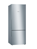 Bosch Serie 4 KGV58VLEAS kombinált hűtőszekrény Szabadonálló 503 L E Rozsdamentes acél