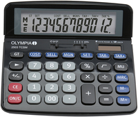 Olympia 2502 calculatrice Bureau Calculatrice basique Noir, Bleu, Gris