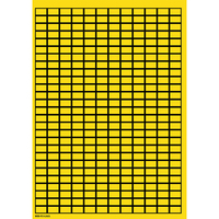Brady 101817 self-adhesive label Rectangle Black, Yellow 8100 pc(s)