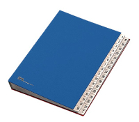 Fraschini Numerical Folder divisore Blu Finta pelle 240 x 340 mm