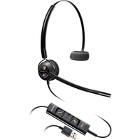 POLY EncorePro 545 Kopfhörer Kabelgebunden Kopfband Büro/Callcenter Schwarz