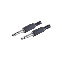 shiverpeaks BS50100-2 kabel-connector 6.3 mm Zwart