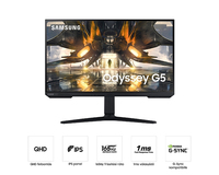 Samsung Odyssey LS32AG500P számítógép monitor 81,3 cm (32") 2560 x 1440 pixelek Wide Quad HD LED Fekete