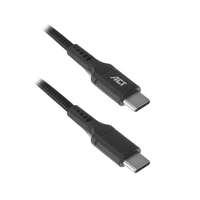 ACT AC3096 cable USB 1 m USB 2.0 USB C Negro