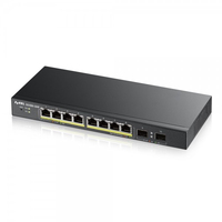 Zyxel GS1900-8HP v3 Vezérelt L2 Gigabit Ethernet (10/100/1000) Ethernet-áramellátás (PoE) támogatása Fekete