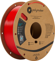 Polymaker PB01004 3D nyomtató alapanyag Polietilén-tereftalát-glikol (PETG) Vörös 1 kg