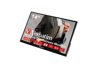 Verbatim 49591 computer monitor 35.6 cm (14") 1920 x 1080 pixels Full HD LCD Touchscreen Black