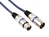 HQ Power Professional DMX 1m audio kabel XLR (3-pin) Zwart