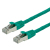 VALUE S/FTP Patch Cord Cat.6, halogen-free, green, 0.5 m cavo di rete Verde