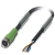 Phoenix 1681842 kabel sygnałowy 1,5 m Czarny, Zielony