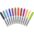 BIC Marking permanent marker Bullet tip Black, Blue, Light Blue, Light Green, Orange, Peach, Pink, Red, Turquoise, Yellow 12 pc(s)