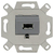 Rutenbeck KM-USB UP 0 wandcontactdoos Grijs