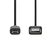 Nedis CCGB60515BK02 USB-kabel 0,2 m USB 2.0 Mini-USB B USB A Zwart