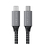 Satechi ST-U4C25M USB-kabel 0,25 m USB4 Gen 3x2 USB C Zwart, Grijs