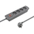 Qoltec 50273 power extension 1.8 m 4 AC outlet(s) Indoor Grey