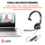 POLY Blackwire 3310 Monaurales USB-C-Headset + USB-C/A-Adapter