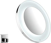 Emco LED Akku-Kosmetikspiegel rund, Wandhalterung 3-fach chrom 109600123