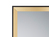 Wandspiegel BRANDA Ganzkörperspiegel Holz Rahmen Gold-Schwarz 50x150cm